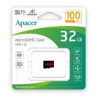 Карта пам'яті microSDHC (UHS-1) Apacer 32Gb class 10 V10 A1 R100MB/s