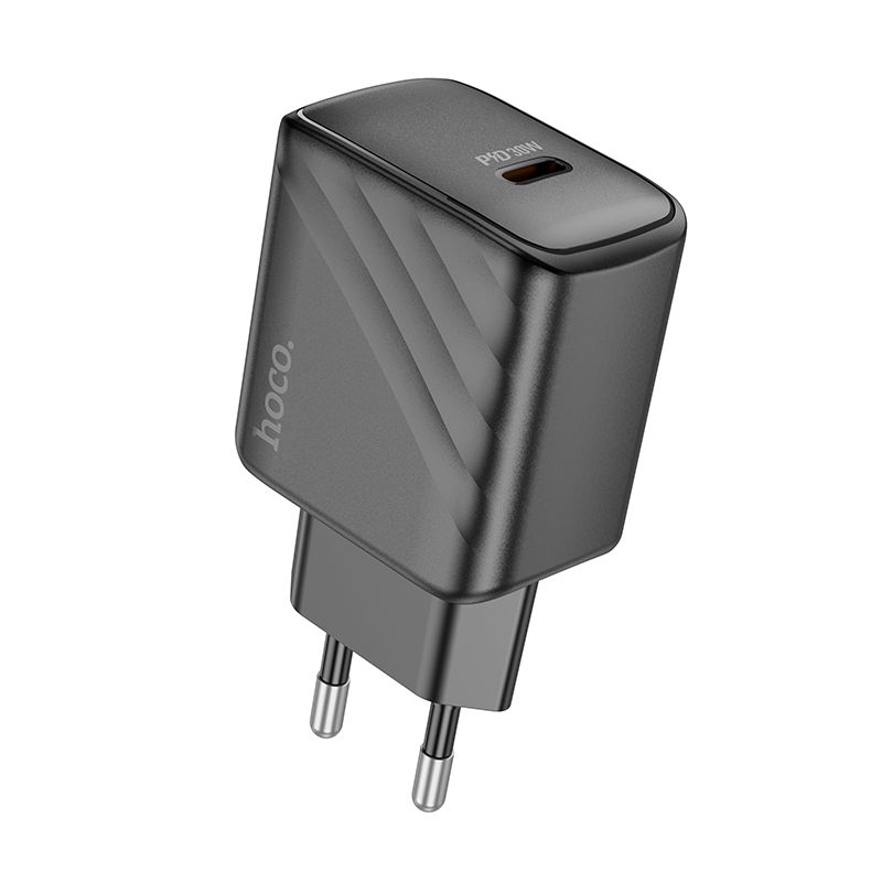 Мережевий зарядний пристрій HOCO CS22A Value single port PD30W charger Black