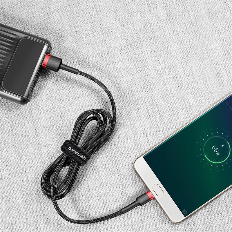 Кабель Baseus cafule Cable USB For Micro 2A 3m Red+Black