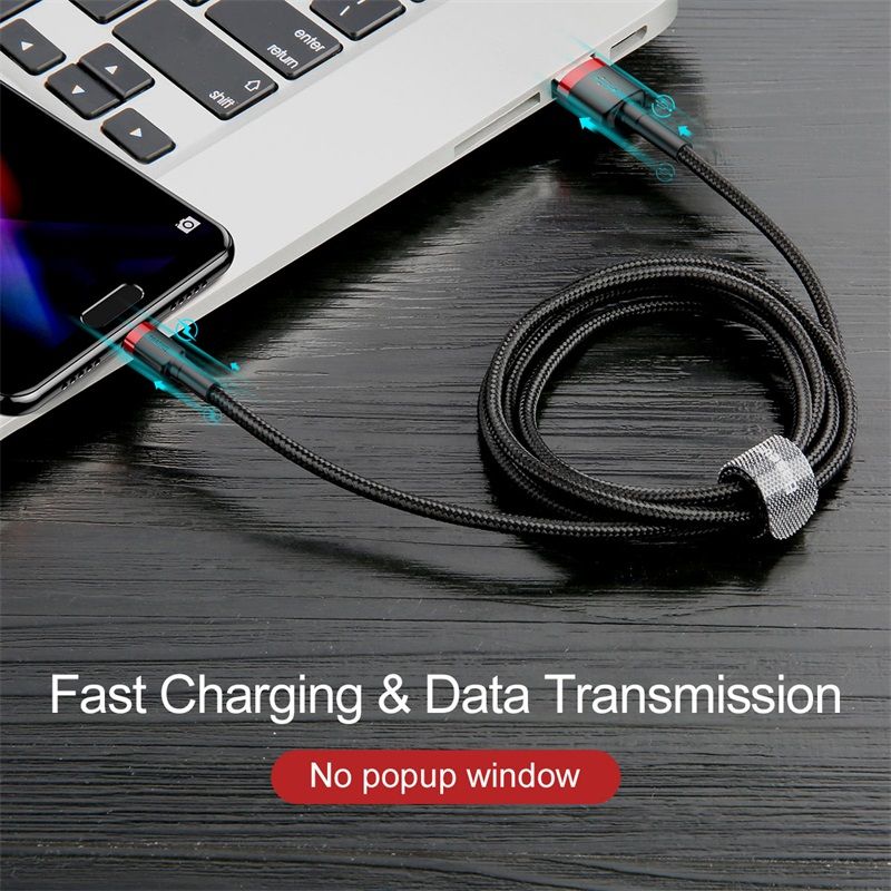 Кабель Baseus cafule Cable USB For Micro 2A 3m Red+Black