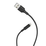 Кабель HOCO X25 USB to iP 2A, 1m, PVC, PVC connectors, Black