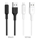 Кабель HOCO X25 USB to iP 2A, 1m, PVC, PVC connectors, Black