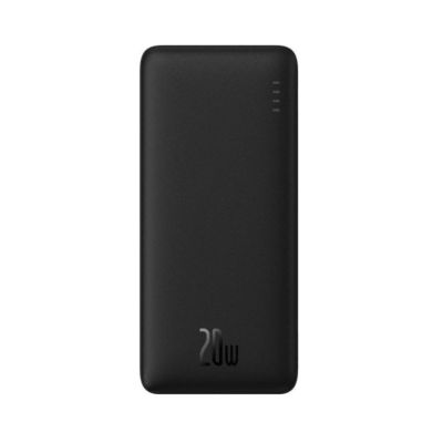 Зовнішній акумулятор Baseus Airpow Fast Charge Power Bank 20000mAh 20W  Cluster Black (With Simple Series Containing universal USB to Type-C 50cm)