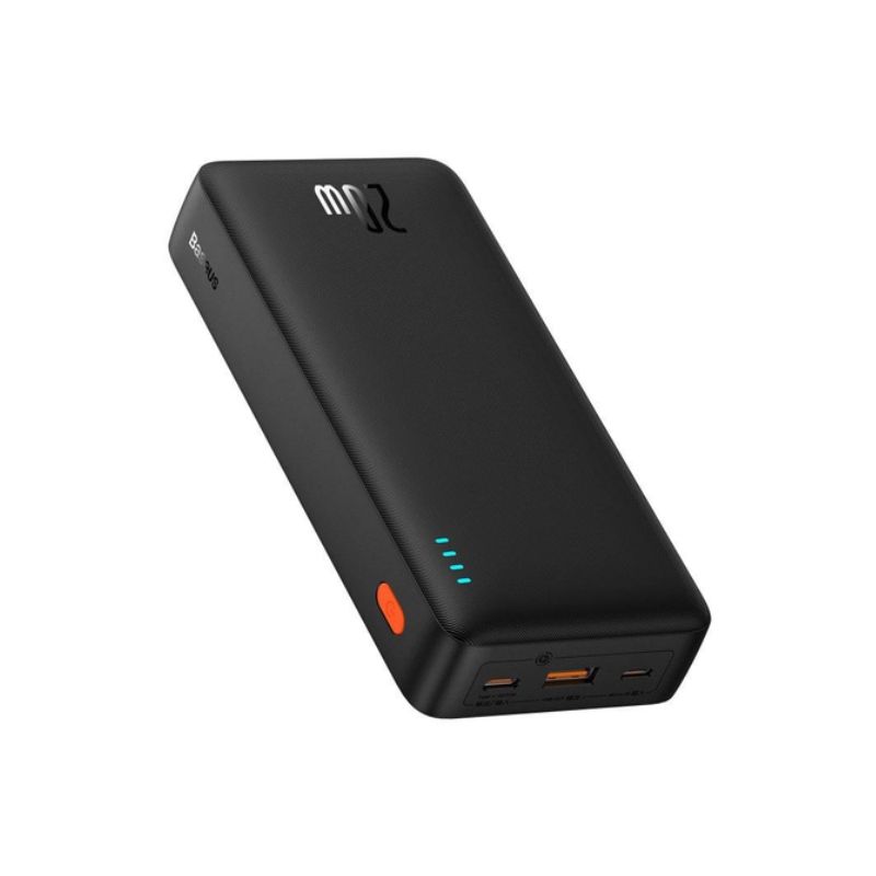 Зовнішній акумулятор Baseus Airpow Fast Charge Power Bank 20000mAh 20W  Cluster Black (With Simple Series Containing universal USB to Type-C 50cm)