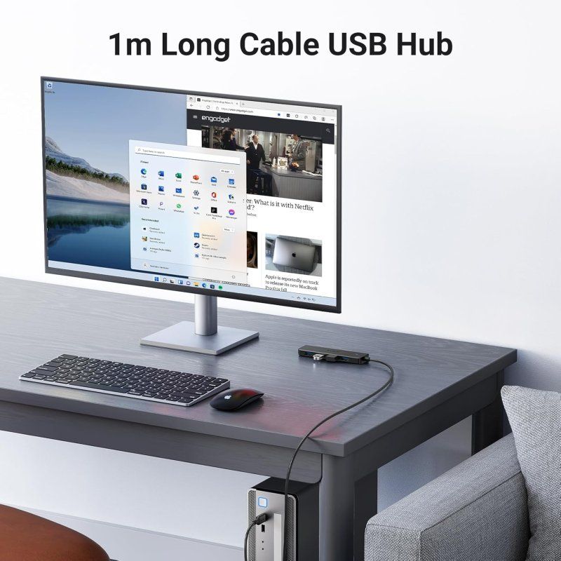 USB-хаб UGREEN 4-Port USB 3.0 Hub 1m