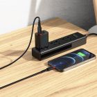 Кабель HOCO X59 USB to iP 2.4A, 1m, nylon, TPE connectors, Black