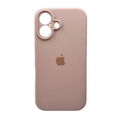Чохол для смартфона Silicone Full Case AA Camera Protect for Apple iPhone 16 15,Pink Sand