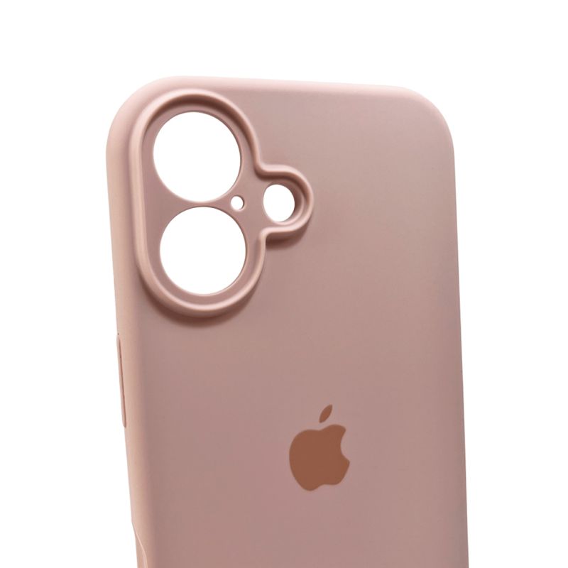 Чохол для смартфона Silicone Full Case AA Camera Protect for Apple iPhone 16 15,Pink Sand