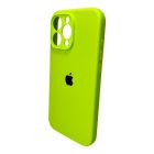 Чохол для смартфона Silicone Full Case AA Camera Protect for Apple iPhone 16 Pro 24,Shiny Green