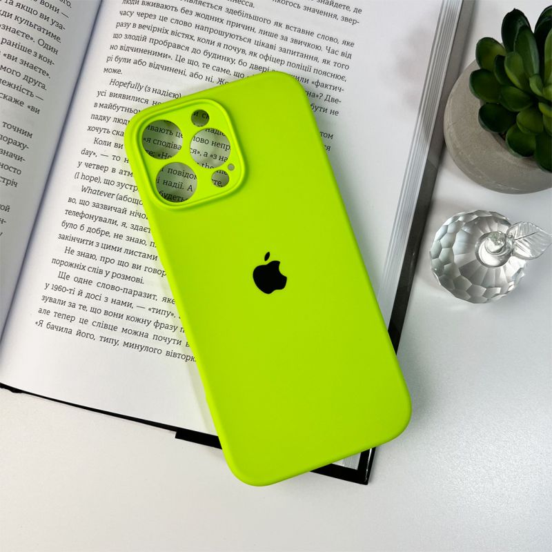 Чохол для смартфона Silicone Full Case AA Camera Protect for Apple iPhone 16 Pro 24,Shiny Green