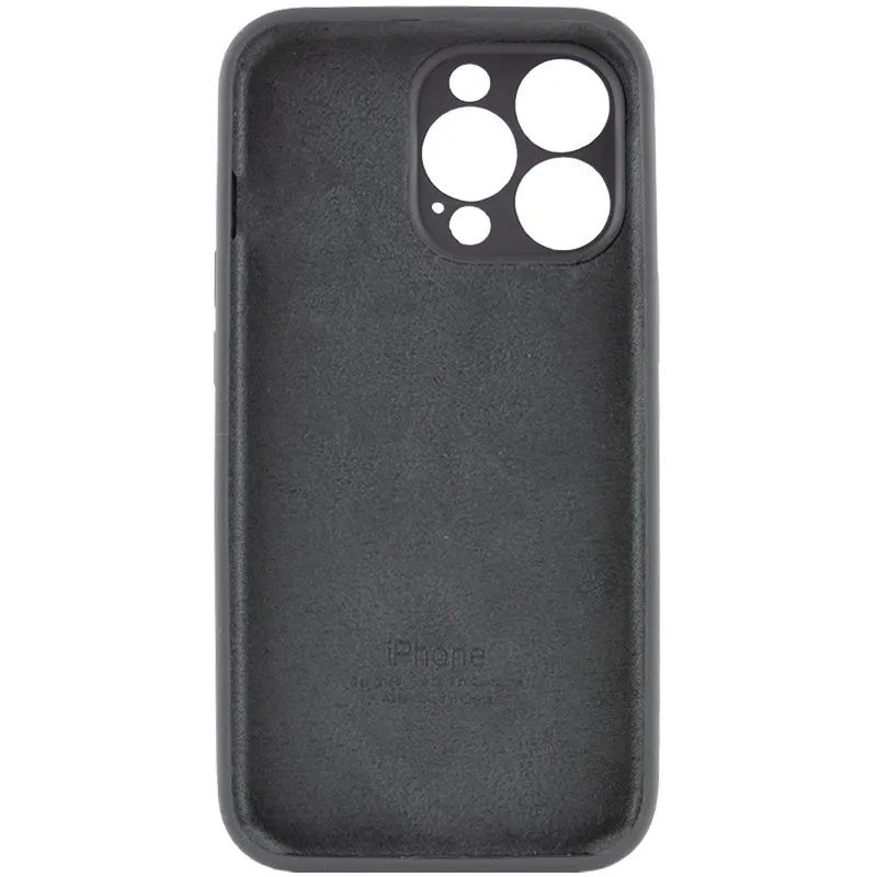 Чохол для смартфона Silicone Full Case AA Camera Protect for Apple iPhone 15 Pro Max 12,Dark Grey