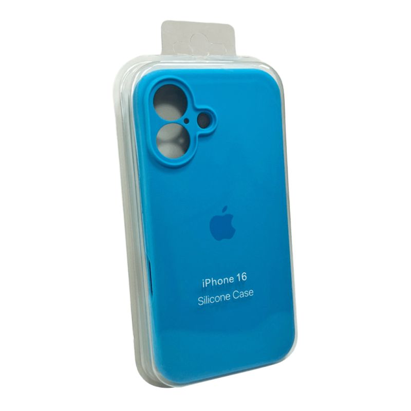 Чохол для смартфона Silicone Full Case AA Camera Protect for Apple iPhone 16 44,Light Blue