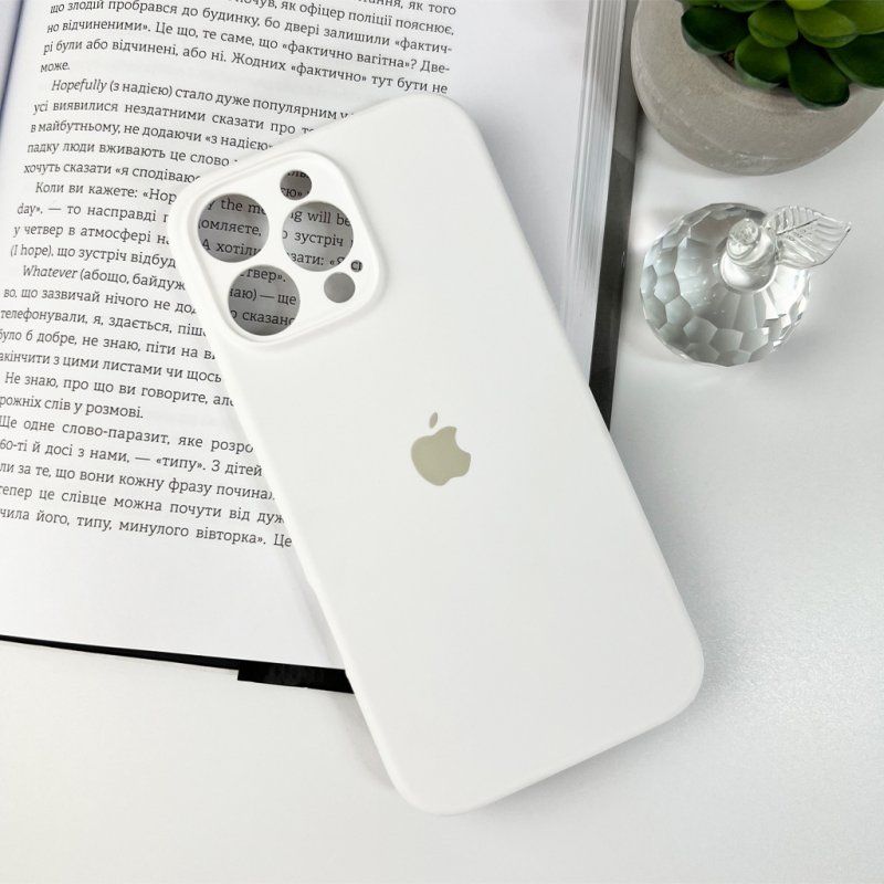 Чохол для смартфона Silicone Full Case AA Camera Protect for Apple iPhone 16 Pro 8,White