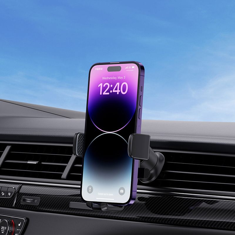 Автотримач для телефона Baseus UltraControl Pro Series Clamp-Type Car Holder Set Cluster Black