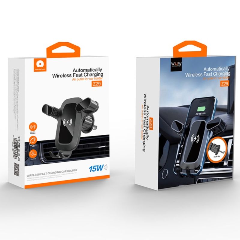 Автотримач для телефона з БЗП WUW-Z29 Black