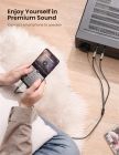 Аудіокабель UGREEN 3.5mm TRS to Dual 6.35mm TS Audio Cable 1m (Gray)