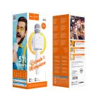 Портативна колонка HOCO BK5 Cantando karaoke microphone White