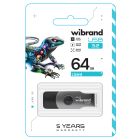 Флеш-накопичувач Wibrand USB 3.2 Gen1 Lizard 64GB Black