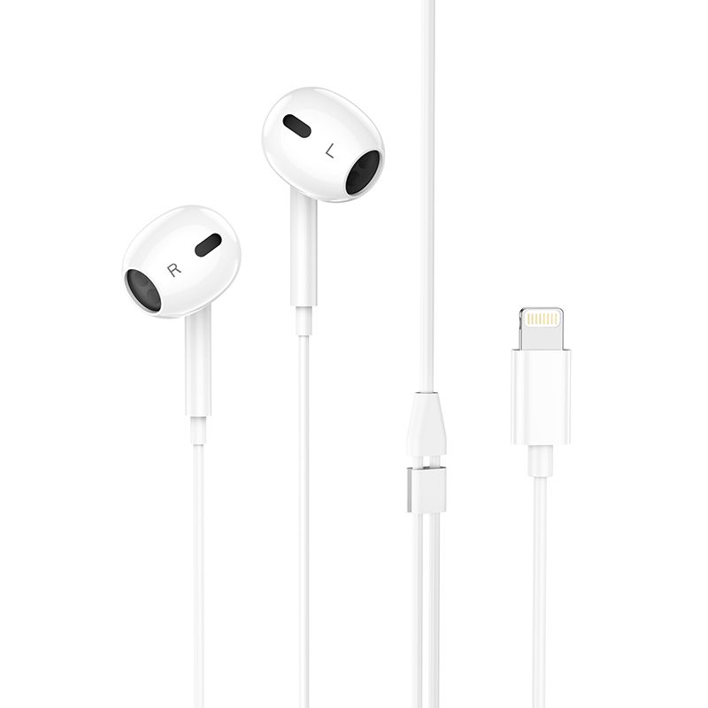 Навушники дротові HOCO M1 Max (Lightning) White