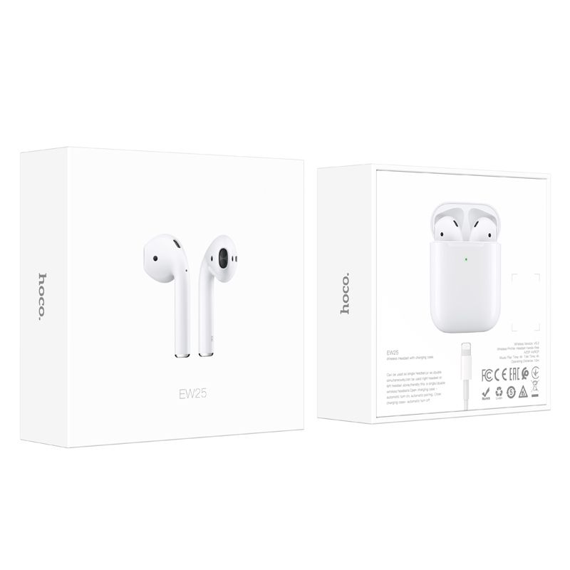 Бездротові навушники HOCO EW25 True wireless BT headset White