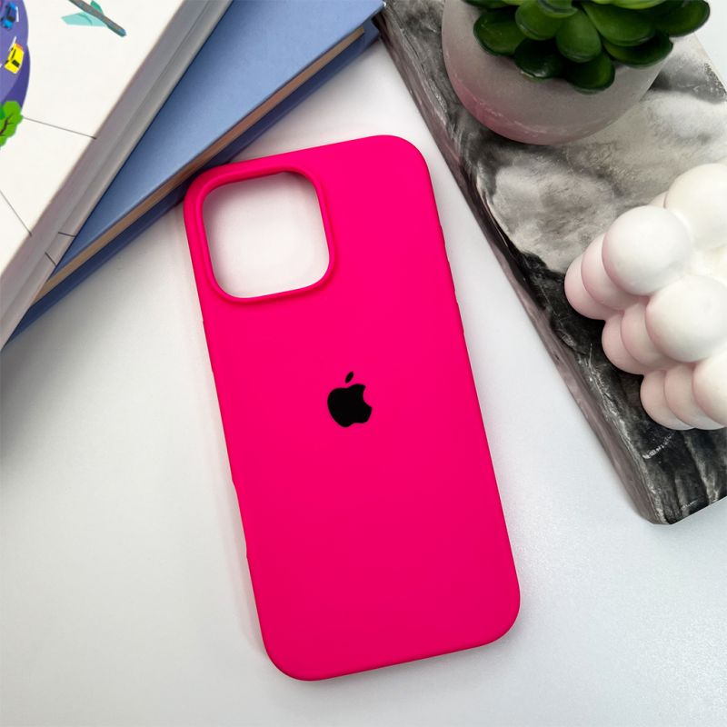Чохол для смартфона Silicone Full Case AA Open Cam for Apple iPhone 16 Pro 23,Shiny Pink