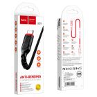 Кабель HOCO X59 USB to Type-C 3A, 1m, nylon, TPE connectors, Black