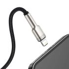 Кабель Baseus Cafule Series Metal Data Cable USB to IP 2.4A 1m Black