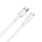 Кабель BOROFONE BX30 USB to Type-C, 3A, 1m, silicone, TPE connectors, White