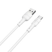 Кабель BOROFONE BX30 USB to Type-C, 3A, 1m, silicone, TPE connectors, White