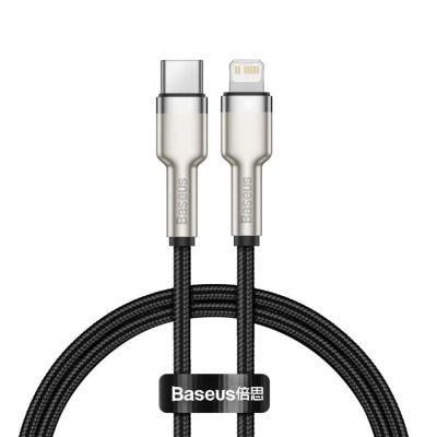 Кабель Baseus Cafule Series Metal Data Cable Type-C to iP PD 20W 1m Black