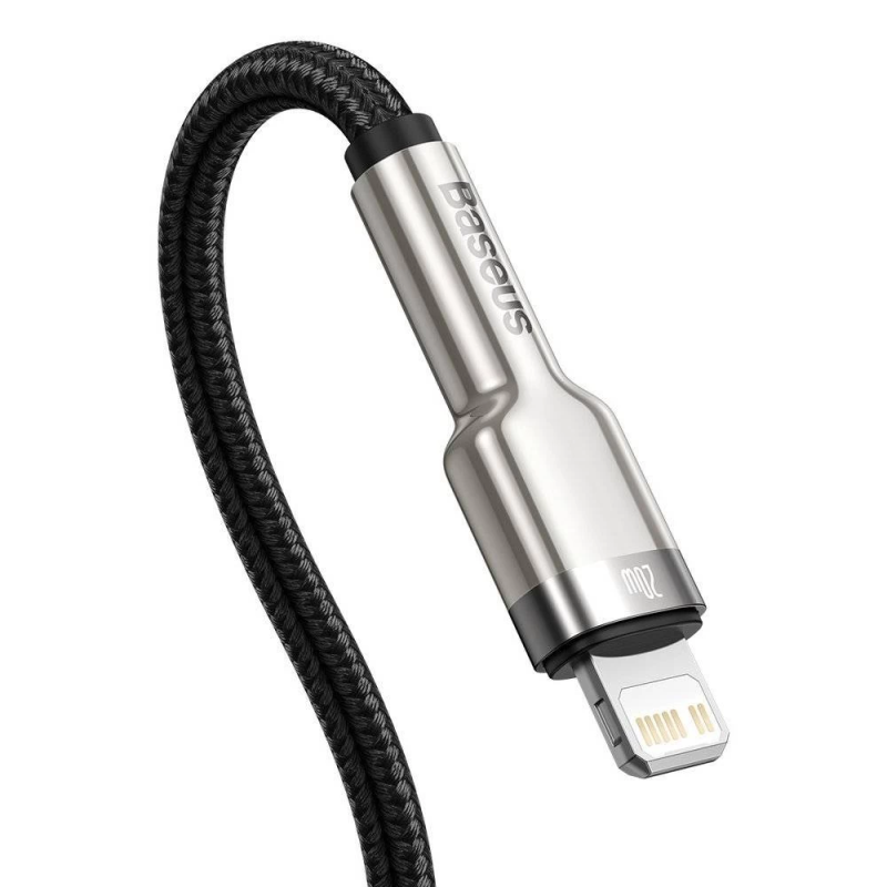 Кабель Baseus Cafule Series Metal Data Cable Type-C to iP PD 20W 1m Black