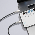 Кабель Baseus Cafule Series Metal Data Cable Type-C to iP PD 20W 1m Black