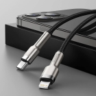Кабель Baseus Cafule Series Metal Data Cable Type-C to iP PD 20W 1m Black