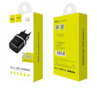 Мережевий зарядний пристрій HOCO C12 Smart dual USB charger Black