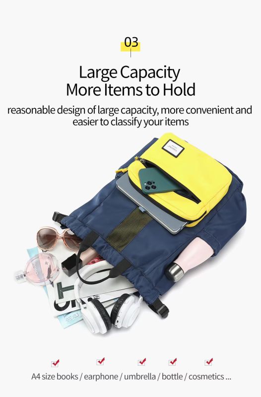 Рюкзак Tigernu T-S8511 14" Blue with Yellow