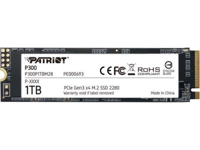 Накопичувач SSD M.2 Patriot P300 1TB NVMe 2280 PCIe 3.0x4 3D NAND TLC