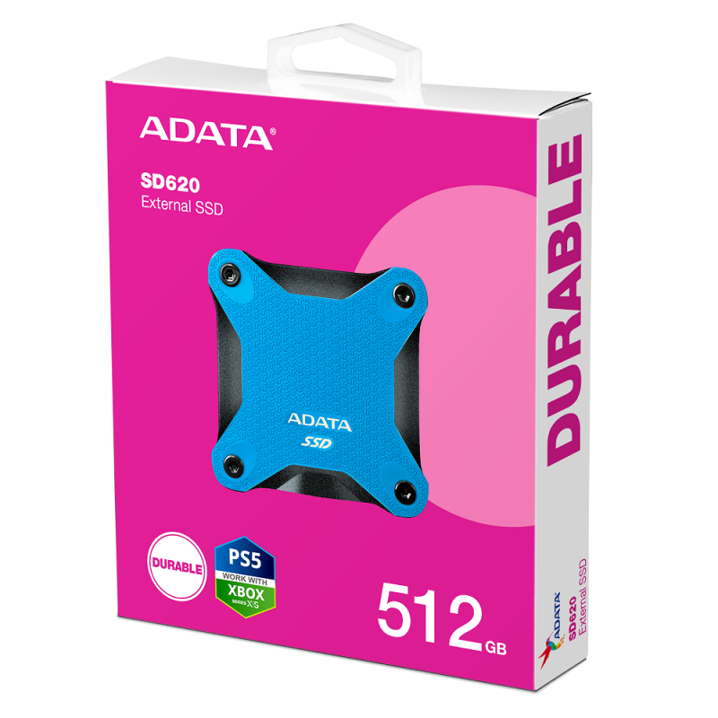Портативний SSD ADATA SD620 512GB USB 3.2  520/460Mb/s Blue