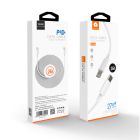 Кабель WUW-X188 Type-C to Lightning 27W 2m White