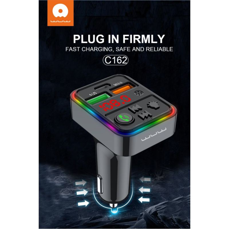 АЗП з FM-модулятором WUW-C162 Black