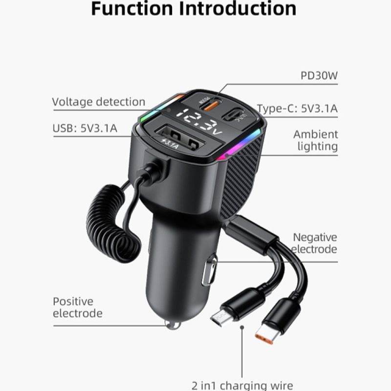 АЗП з FM-модулятором WUW-C220 Black