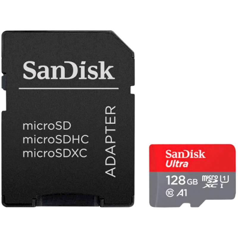 Карта пам'яті microSDXC (UHS-1) SanDisk Ultra 128Gb class 10 A1 (140Mb/s) (adapter SD) Imaging Packaging