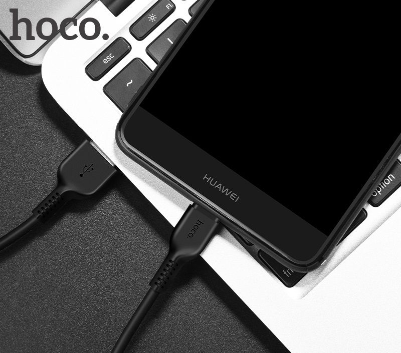Кабель HOCO X20 USB to Type-C 3A, 2m, PVC, TPE connectors, Black