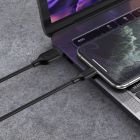 Кабель BOROFONE BX42 USB to iP 2.4A, 1m, silicone, TPE connectors, Black