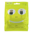 Кабель HOCO X13 USB to Type-C 3A, 1m, PVC, PVC connectors, Black
