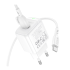 Мережевий зарядний пристрій BOROFONE BAS42A Potential single-port QC3.0 charger set(Type-C) 18W White