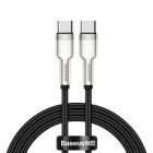 Кабель Baseus Cafule Series Metal Data Cable Type-C to Type-C 100W 2m Black