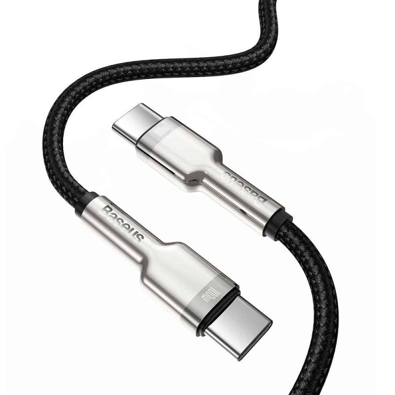 Кабель Baseus Cafule Series Metal Data Cable Type-C to Type-C 100W 2m Black