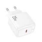 Мережевий зарядний пристрій HOCO CS53A Surplus single port PD25W charger White