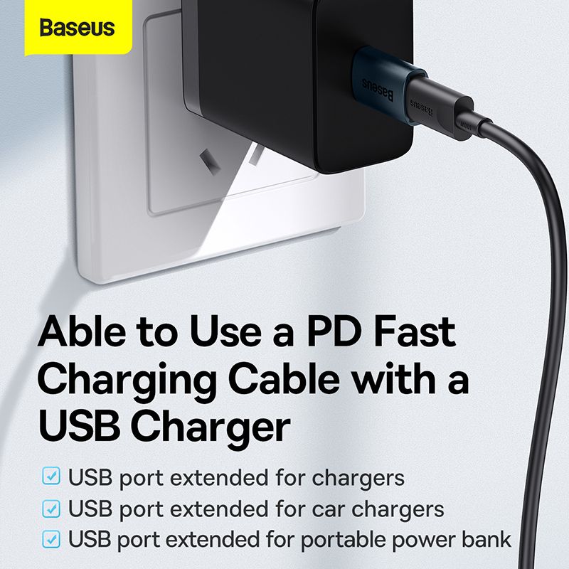 Адаптер Baseus Ingenuity Series Mini OTG Adaptor USB 3.1 to Type-C  Blue