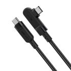 Кабель ACEFAST C5-03 USB-C to USB-C 100W right angled aluminum alloy 2m Black